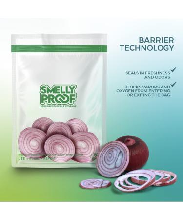 SMELLY PROOF Reusable Clear Stand Up Odor-Proof Storage Bags - Large 8.5 x 10 - 10 Pack - Made in USA - Buy Online on SooperMarket.com