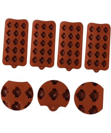 MAGICLULU 4pcs Chocolate Mold Silicone Molds Chocolates Baking Mold Silicone Cookie Molds Baking Cake Molds Chocolate DIY Molds Silicone Cake Molds DIY Cake Molds Biscuit Dessert Silica Gel - Buy Online on SooperMarket.com