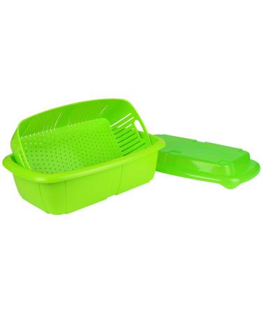 Hutzler Saver Set Fruit Keeper, 2 quarts, Green 2 quarts Green