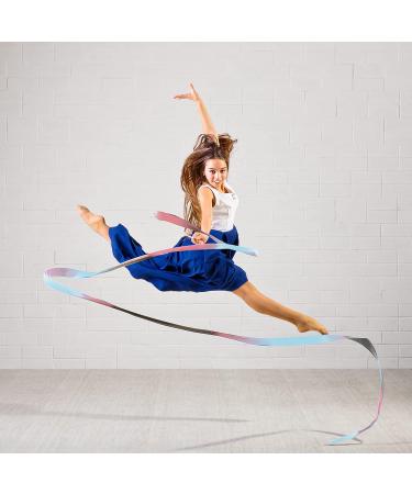 Lusofie 4-Piece Sparkling Dance Ribbons for Kids - 78.7-inch Rhythmic Gymnastics Ribbons for Dancing, Gymnastics Parties, Baton Twirling, and Play - Buy Online on SooperMarket.com