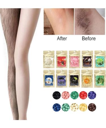 Hair Removal Wax Beads Natural Soft Hot Hard Bean Facial Body Hair Depilatory Tea Tree wax beans - Buy Online on SooperMarket.com