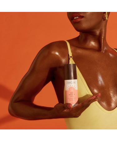 Frank Body SPF30 The Better Oil | Vegan & Cruelty-Free Nourishing Body Oil with Gold Shimmer | Jojoba & Almond Oil for Natural Glow (3.38 fl oz - Buy Online on SooperMarket.com