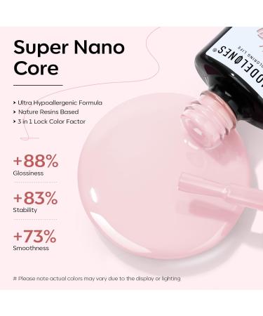 Modelones Gel Nail Polish 15ML Pink Gel Polish Soak Off LED Color Gel Home DIY Professional Salon Manicure Infinite Shine 28 Day Long Lasting 0.5 Fl Ounce - Buy Online on SooperMarket.com