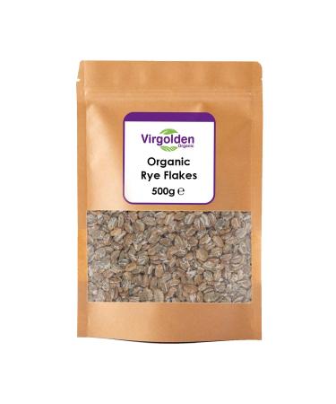 Organic Rye Flakes 500g by Virgolden Organic