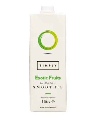 Simply Exotic Fruits Smoothie Vegan Blendable Concentrated Smoothie Mix Made with Real Fruit Puree (1 Litre)