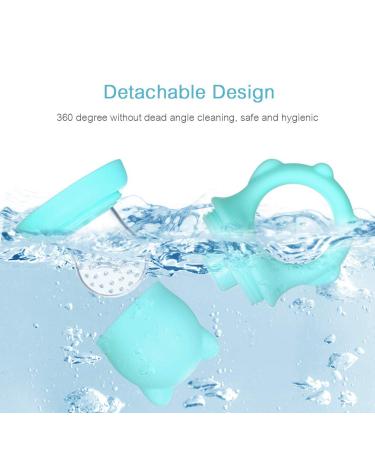 Xiaoxin Baby Food Feeder - Fresh Fruit & Veggie Silicone Nipple Teething Toy for Toddlers - Easy to Clean - Blue - Buy Online on SooperMarket.com