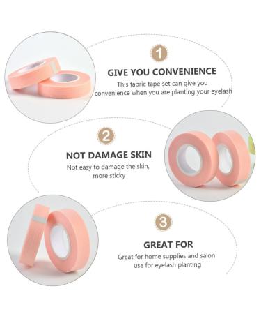 Buy FRCOLOR 5 Rolls Pink Eyelash Tape - Breathable Non-Woven Adhesive for False Lashes - Perfect for Eyelash Extensions & Separation - Buy Online on SooperMarket.com
