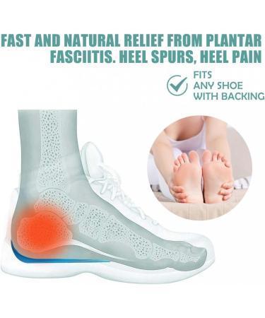 Comfortable Orthopedic Insoles for Pain Reduction | U-Shaped Heel Cushion Inserts for Women & Men | Heel Spur Support | Professional Shoe Inserts in Blue - Buy Online on SooperMarket.com