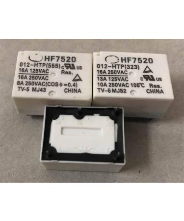 HF7520 012/024-HP/HST/HTP(555)/(323)/(551)/(335) (7520-1A) Relay 4pins 16A 1Pcs (Size : HF7520 012-HTP(323))