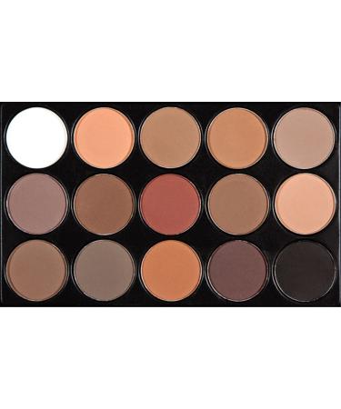 Pure Vie Professional Highlight Eyeshadow Palette - 15 Colors Matte Shimmer Eye Shadows Pallet for Contouring, Highly Pigmented Nudes, Natural Warm Tones - Holiday Gift Set - Buy Online on SooperMarket.com