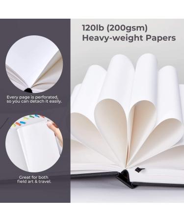 Ohuhu Sketchbook Marker Paper Pad 8.3x8.3 Square - 120 LB/200 GSM, 78 Sheets - Hardcover Sketch Book for Alcohol Markers - Heavyweight Sketchpad for Drawing - Christmas Gift - Buy Online on SooperMarket.com