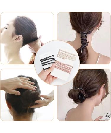 WEBEEDY Leather Hair Ties Ponytail Holder Set - 6 Pcs Hair Wrap, Braid, and Cuff Accessories for Women and Girls - Buy Online on SooperMarket.com