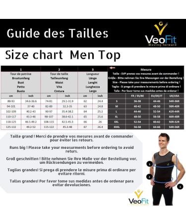 Veofit Men's Sweat Shirt - Neoprene Sauna Vest for Quick Weight Loss | Sizes S-XXXL | Includes Fitness Instructions & Carrying Bag - Buy Online on SooperMarket.com