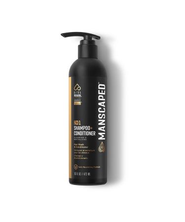 Manscaped 2 in 1 Shampoo & Conditioner UltraPremium Formula Infused with Sea Kelp Coconut Water Aloe for Nourishing and Hydrating Hair (16 oz aluminum Bottle)