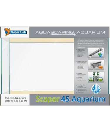 Superfish Scaper 45 Aquarium Starter Set Up White Black - Buy Online on SooperMarket.com