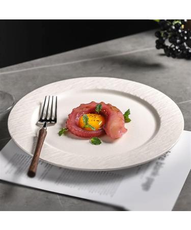 Dinnerware Dishes Plates Steak Plate Western Food Chinese Plate Household White Plate Simple Plate Breakfast Dessert Flat Plate Restaurant Kitchen Plate Dinner Restaurant Family Party Plates (Color : Medium White - Buy Online on SooperMarket.com