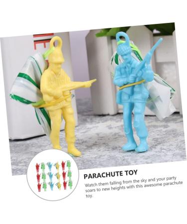 Vaguelly 90 STK Parachute Toys Set - Outdoor Fun for Kids | Mini-Soldier Parachute Playset | International Shipping Available - Buy Online on SooperMarket.com