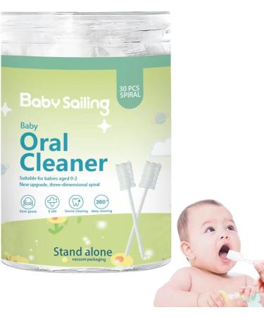 Fivetoo Mouth Cleaner for Newborns - Tongue Cleaner Toothbrush with Paper Handle 30-Piece Travel Set for Home & Outdoors - Buy Online on SooperMarket.com