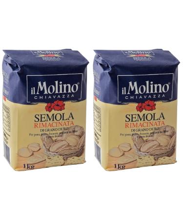 Il Molino Chiavazza - Italian durum wheat flour 2Kg (1Kg pack of 2)
