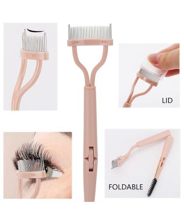4Pcs Eyebrow Brush Set - Folding Eyelash Separator Comb & Lash Spoolie Mascara Applicator for Perfect Brows - Buy Online on SooperMarket.com