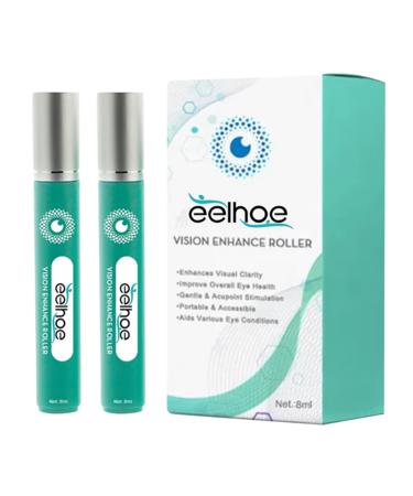 Vision Enhance Roller Ophthlamed Vision Enhance Massage Roller Vision Enhance Massage Roller Enhances Visual Clarity Relieve Your Eyes for Play Games Stay Up and Work (2 Pcs)