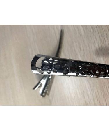 Silver Flower-Shaped Duck Bill Clips (Pack of 4) - Large Size 5.1 Length - Teeth-Free Design - Buy Online on SooperMarket.com