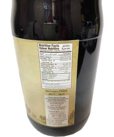 Mounit el Bait Natural Pomegranate Molasses 750ml Glass Bottle | Natural and Authentic Lebanese Popular ingredient for Middle Eastern Cuisine Product | Made in Lebanon - Buy Online on SooperMarket.com