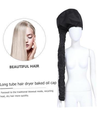 CANIGHT 2pcs Dry Hair Cap Steamer Caps Thermal Hair Caps Durable Hats Conditioning Cap Cappy Hat Black 190t - Buy Online on SooperMarket.com