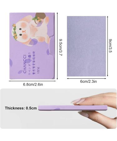 200-Count Lavender Oil Blotting Sheets for Face | Natural Premium Blotting Paper for Makeup | Oil Control Sheets 60x90mm - Buy Online on SooperMarket.com