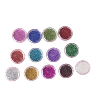 WOONEKY 12 Boxes Glitter Eyeshadow Pigments Eye Shadow Powder Pearl Eyeshadow Palette