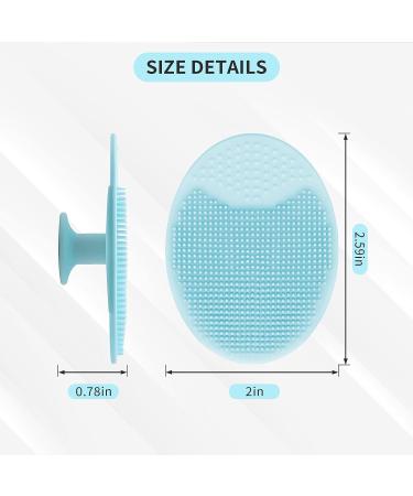 4PCS Soft Silicone Face Scrubber Set for Gentle Facial Exfoliation and Pore Cleansing - Buy Online on SooperMarket.com