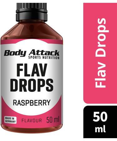 Body Attack Flav Drops Raspberry 4 Pack - Sugar-Free Calorie-Free Flavor Drops Vegan & Made in Germany - Buy Online on SooperMarket.com