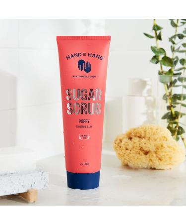 Hand in Hand Sugar Scrub - Gentle Exfoliation for All Skin Types - Tangerine & Lily Poppy Scent - 9 Ounce - Buy Online on SooperMarket.com