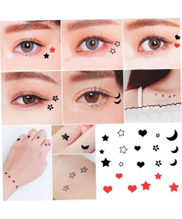 Eyeliner Stamp 2 in 1 Double-Head Waterproof Liquid Eyeliner Pen Make-Up Tool Black Heart double-headed eyeliner - Buy Online on SooperMarket.com
