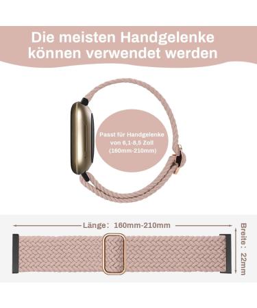 Chinbersky 3-Piece Nylon Bracelet Set for Fitbit Versa 3/4 & Sense/Sense2 - Soft Adjustable Sports Bands for Men & Women - Star Light/Meat Bar/Pine Needlebar - Buy Online on SooperMarket.com