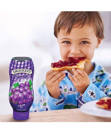 Smucker's Squeeze Grape Jelly 20 Ounces (Pack of 12) - Delicious Grape Flavor in Convenient Squeeze Bottles | Buy in Bulk and Save! - Buy Online on SooperMarket.com