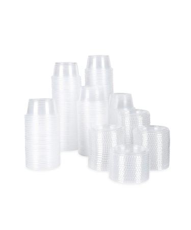 Disposable Plastic Portion Cups With Lids  Souffle Cups  Jello Shot Cups  Meal Prep Containers 200 Sets - 2 oz. - Buy Online on SooperMarket.com