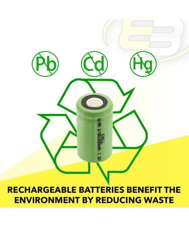 Buy 2x Exell 2/3A 1600mAh NIMH Rechargeable Flat Top Batteries for Telecoms UPS RC Devices & More - International Shipping Available - Buy Online on SooperMarket.com