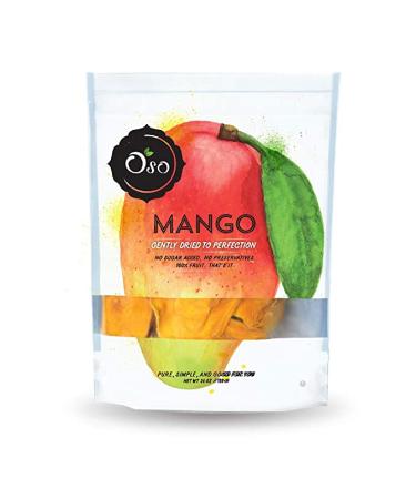 Oso Snacks Dried Mango Slices Premium Quality No Added Sugar or Preservatives Big Pieces Only! 26oz