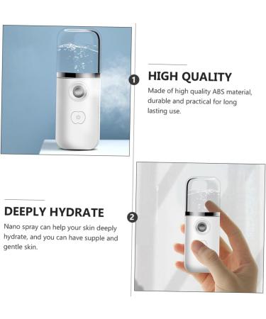 CANIGHT Hydrating Instrument Face Steamer Eyelash Extensions Mist Cool Mist Sprayer Facial Mister Abs White - Buy Online on SooperMarket.com