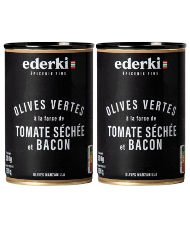 Green Olives with Tomato and Bacon Ederki 300g x 2
