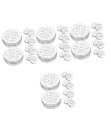PopetPop dog leash 40 pieces of hollow aluminum box with thread truffle oil Dog fragrance sanister Diffusor for essential oils for at home aroma diffuser made of aluminum for the tool 2.6x6.8cmx4pcs silver 2x4stk