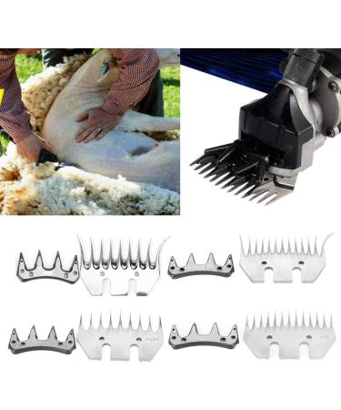 High-Strength Stainless Steel Shear Knife for Sheep & Goats | 9 Tooth Straight Blade & Swivel Replacement - Buy Online on SooperMarket.com