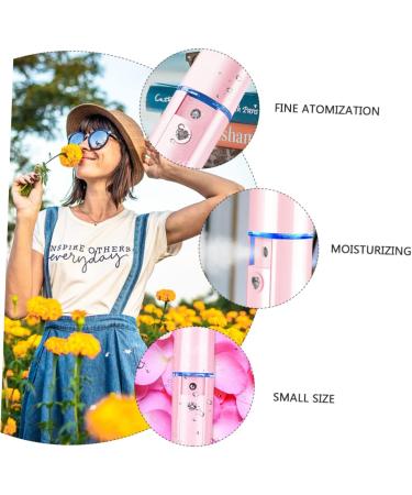 WOONEKY 1pc Hydrating Instrument Small Humidifier Facial Moisturizing Device USB Humidifier Pink Abs - Buy Online on SooperMarket.com