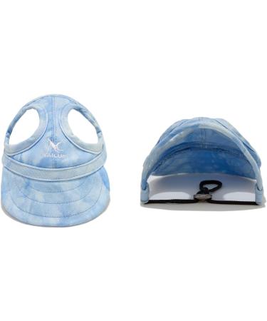 Buy BT BEAR Baseball Cap for Dogs Adjustable Ear Holes XL Batik Blue Perfect for Summer Travel & Sports | Small & Medium Dogs - Buy Online on SooperMarket.com