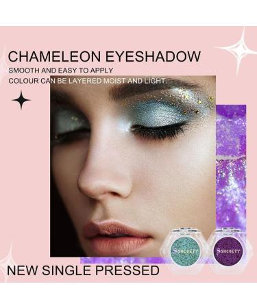 Holographic Glitter Eyeshadows Highly Colored Eye Shadow Multichrome Eyeshadows Makeup Cosmetics Eye Shadow Plate Multi-Dimensional Eye Makeup Eyeshadow for Women Girls 1pcs # 11 - Buy Online on SooperMarket.com