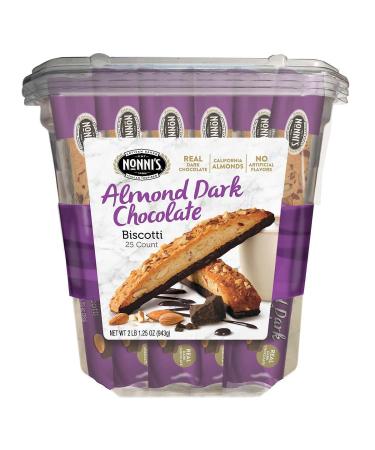 Nonni's Almond Dark Chocolate Biscotti: 25 Count, 2lb,1.25 oz (943 g)