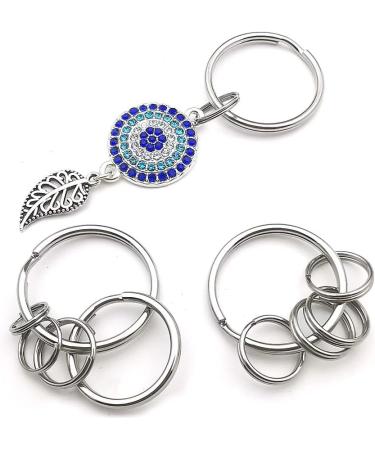 250pcs Stainless Steel Split Rings Double Loop Jump Rings for Jewelry Making - 1.0x12mm-12653 - Buy Online on SooperMarket.com