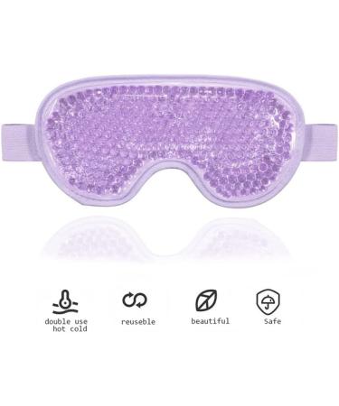 Gamufw Cooling Eye Mask Hot Cold Therapy Gel Eye Mask for Puffy Eye Migraine Relief Headache Dark Circles Dry Eyes Swollen Eyes Sinus Pain (Purple) - Buy Online on SooperMarket.com