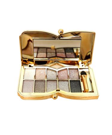 Mikinona Set # Shadow Brush With Makeup Colorful Eyeshadow Eye & Mirror Colors Glitter Flash